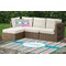 Grosgrain Stripe Outdoor Mat & Cushions