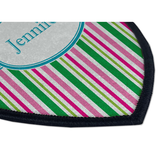 Grosgrain Stripe Iron on Shield 3 Detail