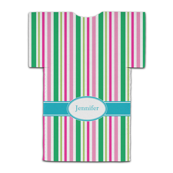 Grosgrain Stripe Jersey Bottle Cooler - BACK (flat)