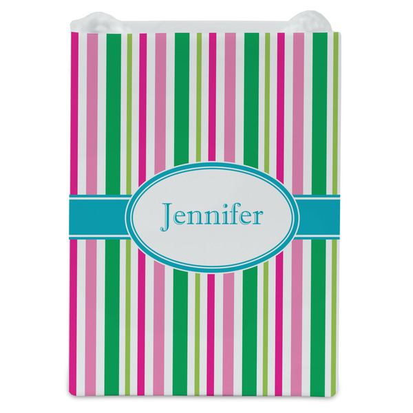 Grosgrain Stripe Jewelry Gift Bag - Gloss - Front