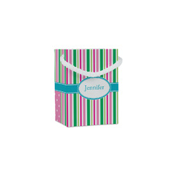 Grosgrain Stripe Jewelry Gift Bags - Gloss (Personalized)