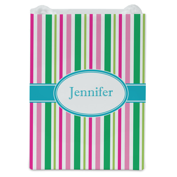 Grosgrain Stripe Jewelry Gift Bag - Matte - Front