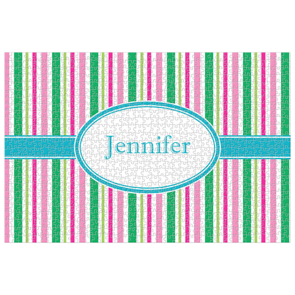 Custom Grosgrain Stripe Jigsaw Puzzle - 1000-piece (Personalized)