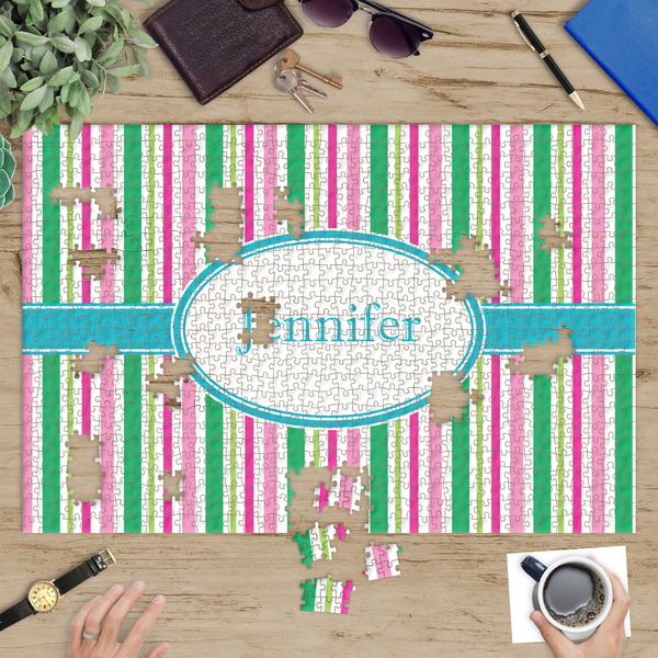 Grosgrain Stripe Jigsaw Puzzle 1014 Piece - In Context