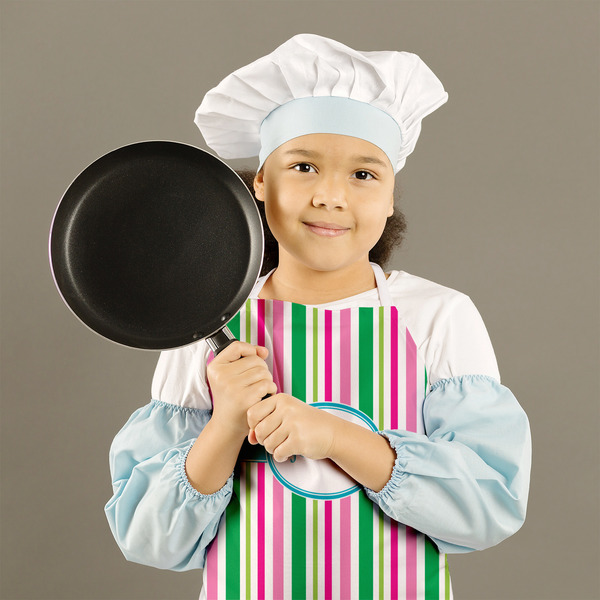 Grosgrain Stripe Kid's Aprons - Medium - Lifestyle