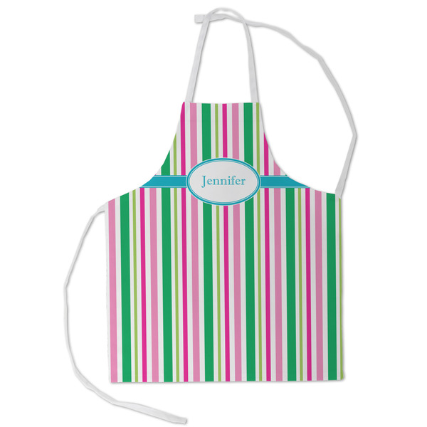Custom Grosgrain Stripe Kid's Apron - Small (Personalized)