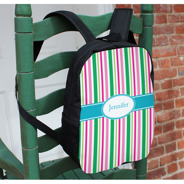 Grosgrain Stripe Kids Backpack - In Context
