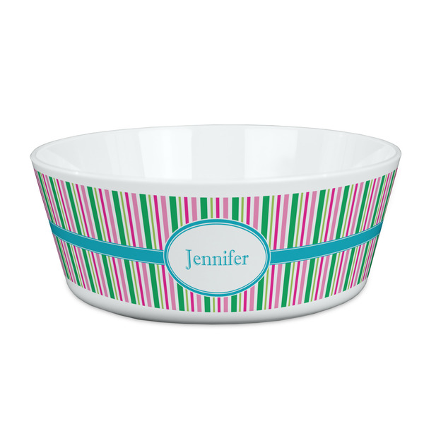 Custom Grosgrain Stripe Kid's Bowl (Personalized)