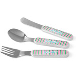 Grosgrain Stripe Kid's Flatware (Personalized)