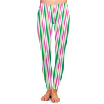 Grosgrain Stripe Ladies Leggings - Extra Small