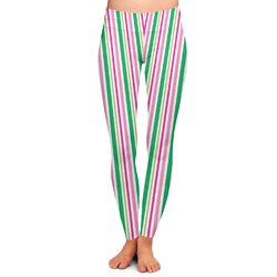 Grosgrain Stripe Ladies Leggings - 2X-Large