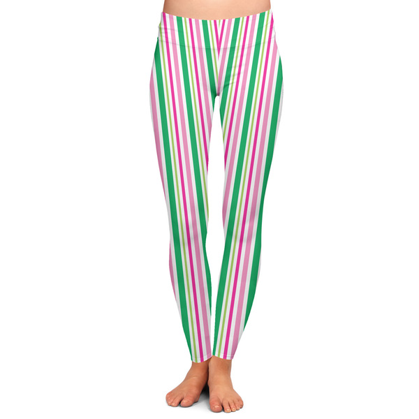 Custom Grosgrain Stripe Ladies Leggings - Large
