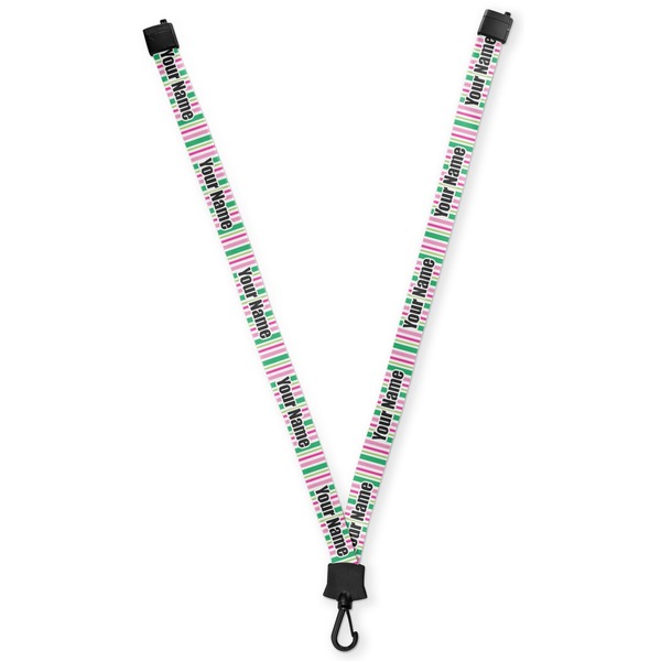 Custom Grosgrain Stripe Lanyard (Personalized)