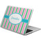 Grosgrain Stripe Laptop Skin - Custom Sized w/ Name or Text