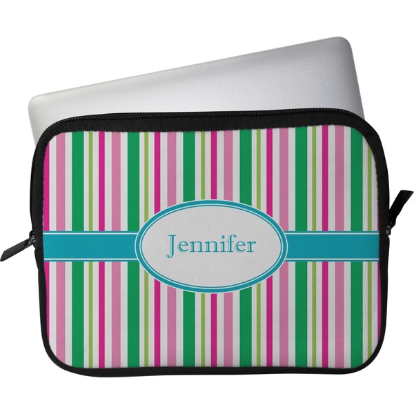 Custom Grosgrain Stripe Laptop Sleeve / Case - 11" (Personalized)