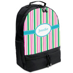 Grosgrain Stripe Backpacks - Black (Personalized)