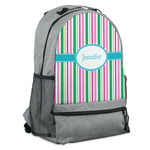 Grosgrain Stripe Backpack - Grey (Personalized)