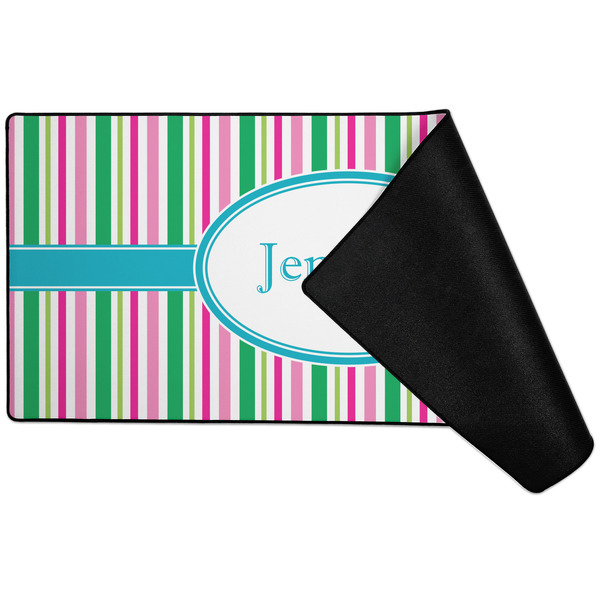 Grosgrain Stripe Large Gaming Mats - FRONT W/ FOLD