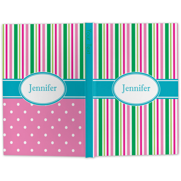 Grosgrain Stripe Large Hard Cover Journal - Apvl