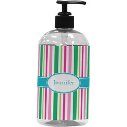 Grosgrain Stripe Plastic Soap / Lotion Dispenser (Personalized)