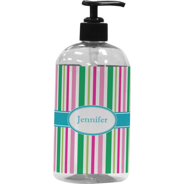 Custom Grosgrain Stripe Plastic Soap / Lotion Dispenser (Personalized)