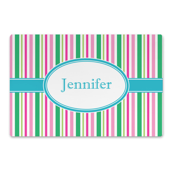 Custom Grosgrain Stripe Large Rectangle Car Magnet (Personalized)