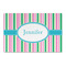 Grosgrain Stripe Large Rectangle Car Magnet (Personalized)