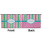 Grosgrain Stripe Large Zipper Pouch Approval (Front and Back)