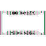Grosgrain Stripe License Plate Frame - Style A (Personalized)