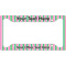 Grosgrain Stripe License Plate Frame - Style A (Personalized)