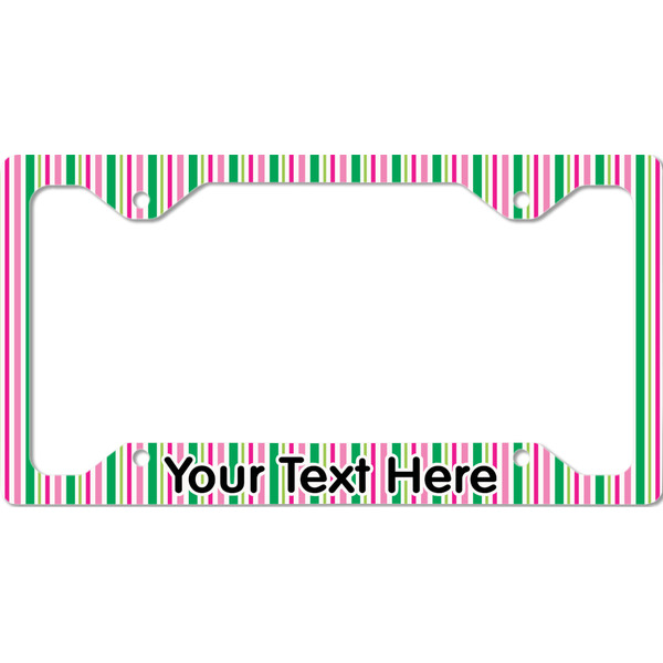 Grosgrain Stripe License Plate Frame - Style C