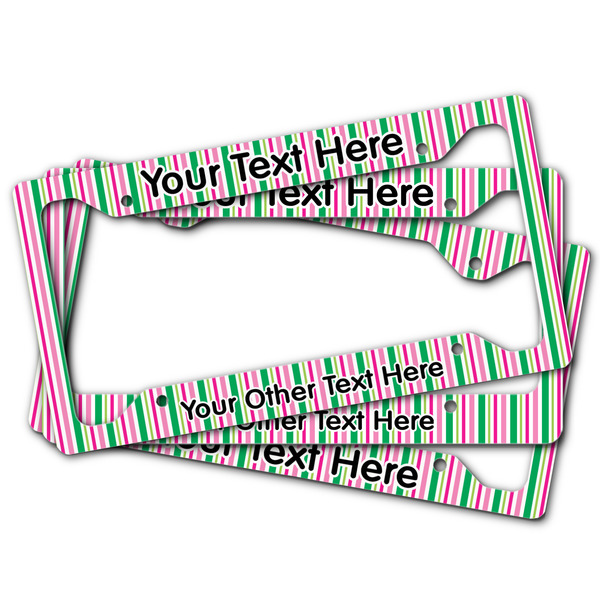 Grosgrain Stripe License Plate Frames - (PARENT MAIN)