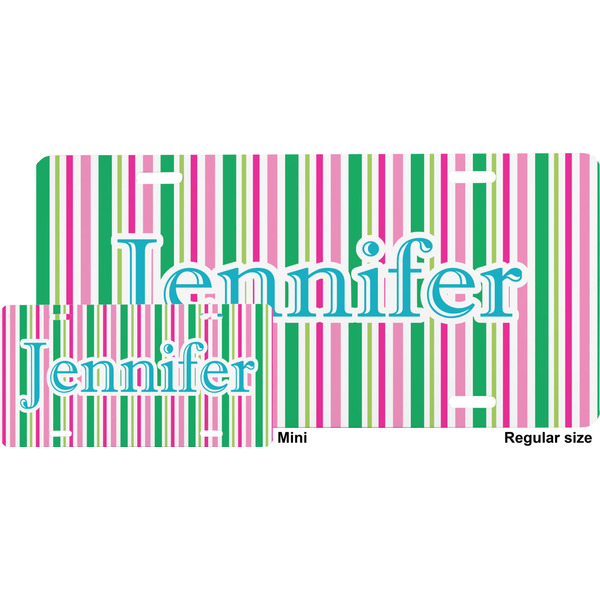 Grosgrain Stripe License Plate (Sizes)