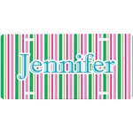 Grosgrain Stripe Front License Plate (Personalized)