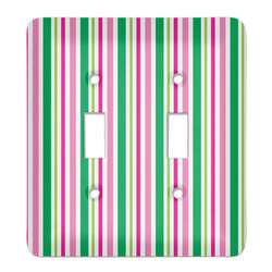 Grosgrain Stripe Light Switch Cover (2 Toggle Plate)