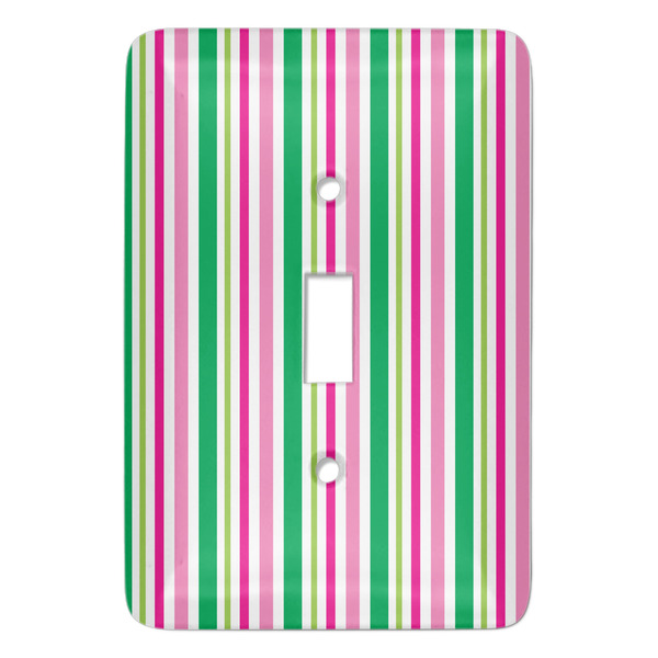 Custom Grosgrain Stripe Light Switch Cover