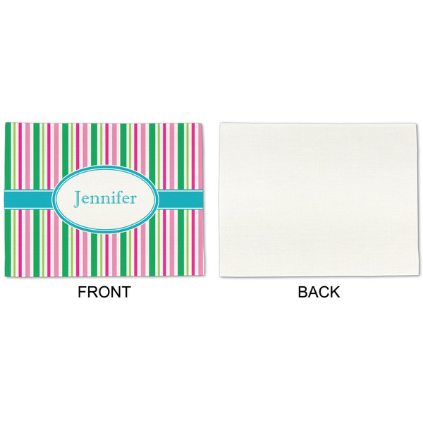 Grosgrain Stripe Linen Placemat - APPROVAL Single (single sided)