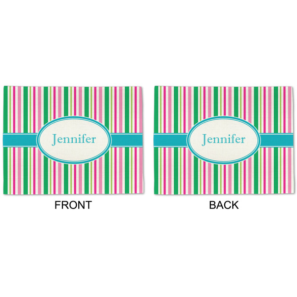 Grosgrain Stripe Linen Placemat - APPROVAL (double sided)