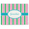 Grosgrain Stripe Single-Sided Linen Placemat - Single w/ Name or Text