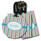 Grosgrain Stripe Luggage Tags - 3 Shapes Availabel