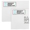 Grosgrain Stripe Mailing Labels - Double Stack Close Up