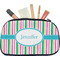 Grosgrain Stripe Makeup / Cosmetic Bag - Medium (Personalized)