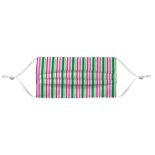 Grosgrain Stripe Mask - Pleated (new) APPROVAL