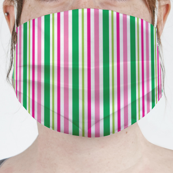 Custom Grosgrain Stripe Face Mask Cover