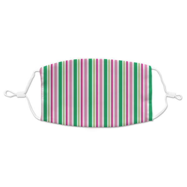 Custom Grosgrain Stripe Adult Cloth Face Mask - Standard