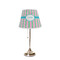 Grosgrain Stripe Poly Film Empire Lampshade - On Stand
