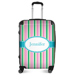 Grosgrain Stripe Suitcase - 24" Medium - Checked (Personalized)