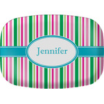 Grosgrain Stripe Melamine Platter w/ Name or Text