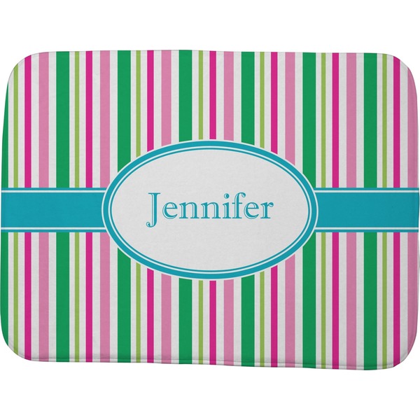 Custom Grosgrain Stripe Memory Foam Bath Mat - 48"x36" (Personalized)