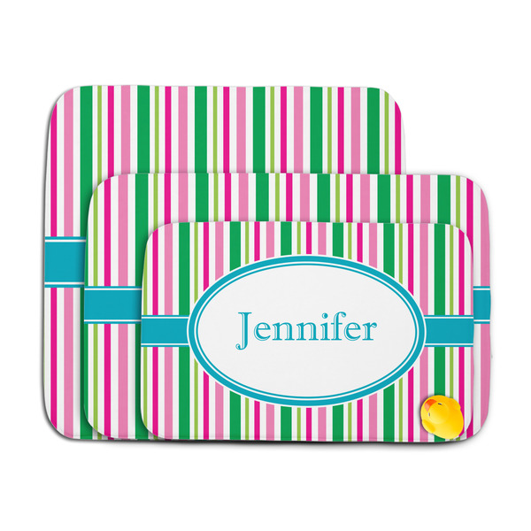 Grosgrain Stripe Memory Foam Bath Mat - MAIN PARENT